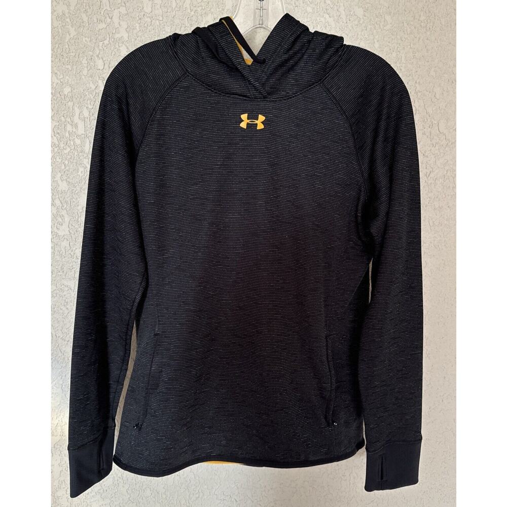 Under Armour Men's Hoodie Sweater Sweatshirt Black Pockets Size XS